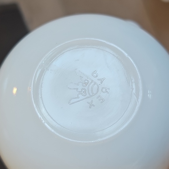 Vintage Pyrex Gaiety Snowflake Small 5" Cinderella Mixing Bowl Set Of 2 - Picture 3 of 12